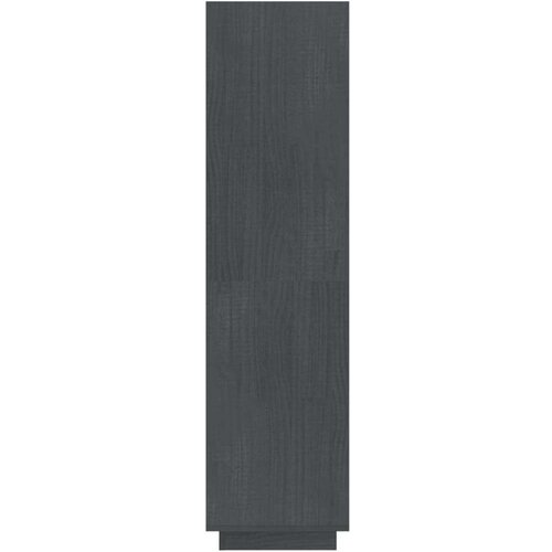 VidaXL knjižna omara za razdelitev prostora siva 40x35x135 cm borovina Slike