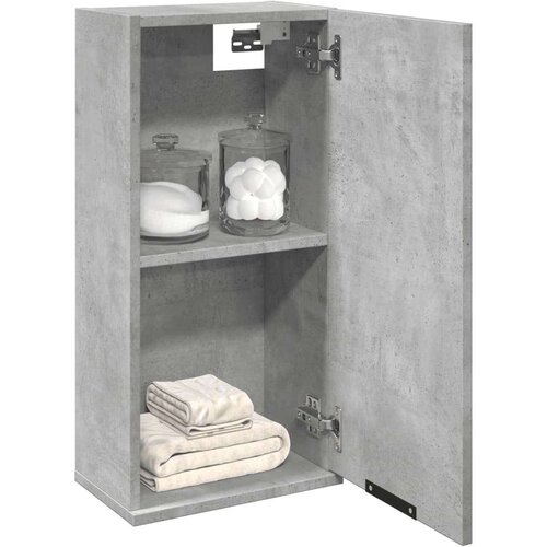 VidaXL Stenska kopalni&amp;scaron;ka omarica betonsko siva 32x20x67 cm Slike