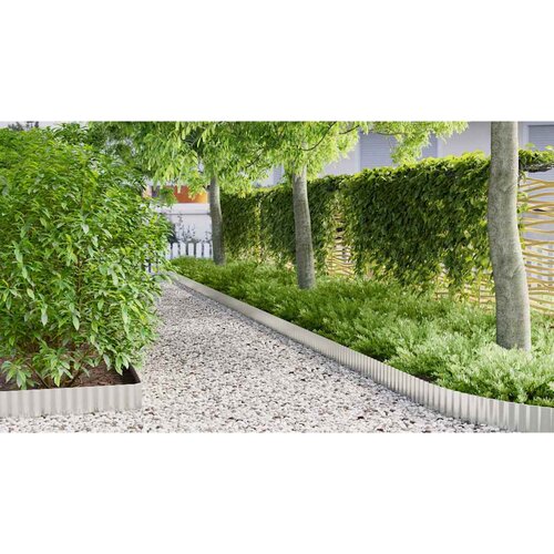  Rubovi Trave 1000 x 20 x 0,03 cm Pocinčani čelik Srebrna Slike