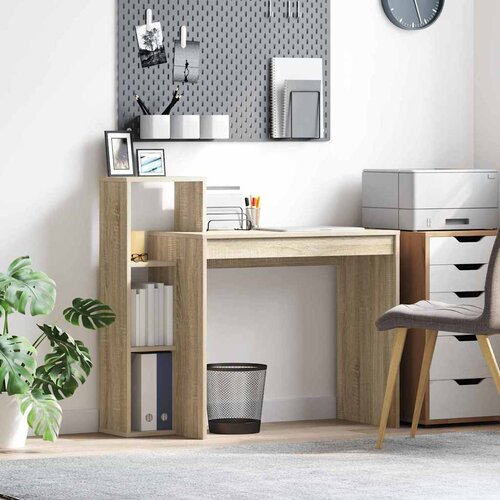  Stol s policom Sonoma hrast 100 x 40 x 90 cm Konstruirano drvo Cijene