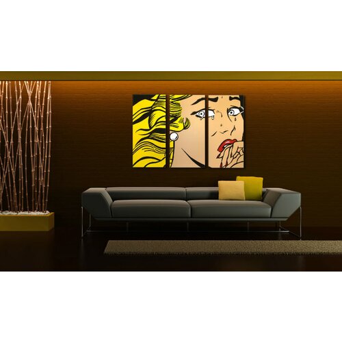 Ručno  oslikana pop art slika lichtenstein 120x80 cm Cijene