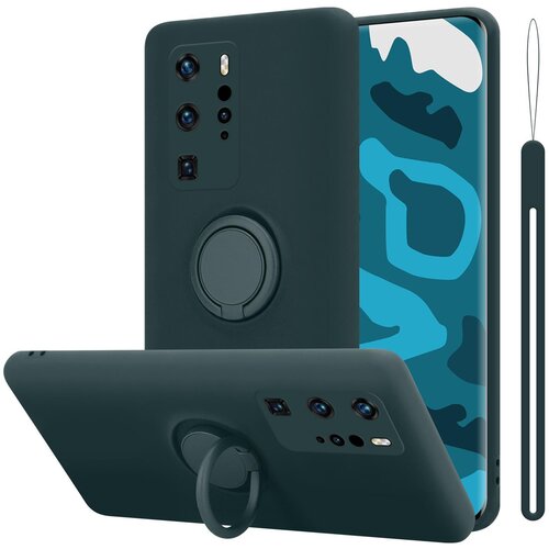  Ohišje, združljiv s Huawei v tekoči zeleni barvi - zaščitni pokrov iz fleksibilnega silikona TPU z obročem, (20586985) Cene