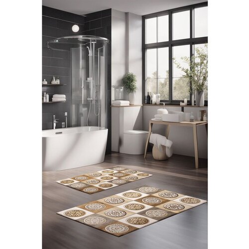  CT-5351 multicolor bathmat set (2 pieces) Cene
