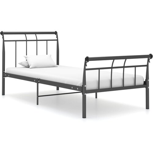 VidaXL Posteljni okvir črn kovinski 100x200 cm, (20644445) Slike