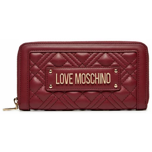 Love Moschino Velika ženska denarnica JC5600PP1LLA0552 Bordo rdeča