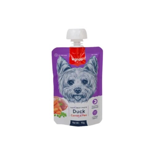 WANPY Dog Tasty Meat Paste - patka, mrkva i gra&amp;scaron;ak 90 g Slike