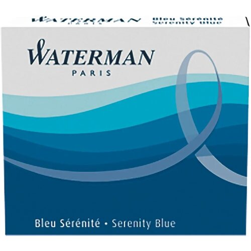  Bombice Waterman KRATKE, 6/1- modre Slike