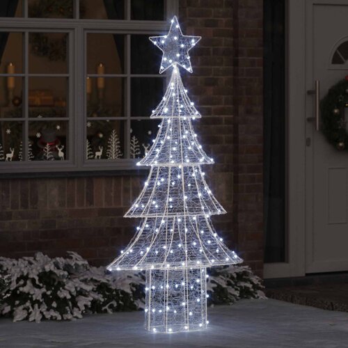  Božićno drvce s 240 LED svjetlima Hladna bijela 180 cm Akril Cene