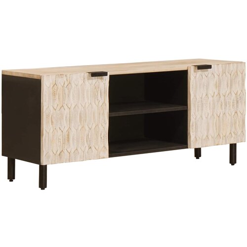 TV ormar Finš bijelog pranja 105 x 33 x 46 cm Čvrsto drvo manga Cene