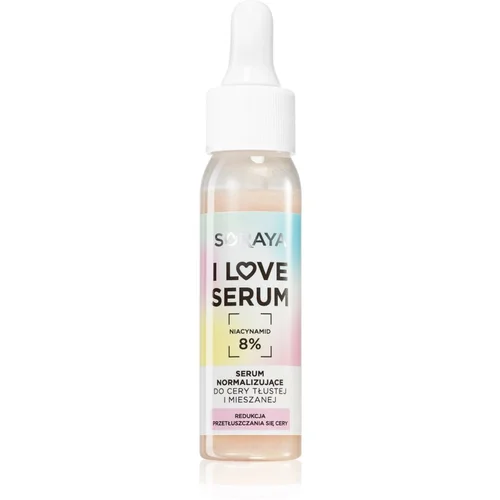 Soraya I Love Serum normalizirajući fluid za smanjenje lučenja sebuma 8% Niacinamid 30 ml