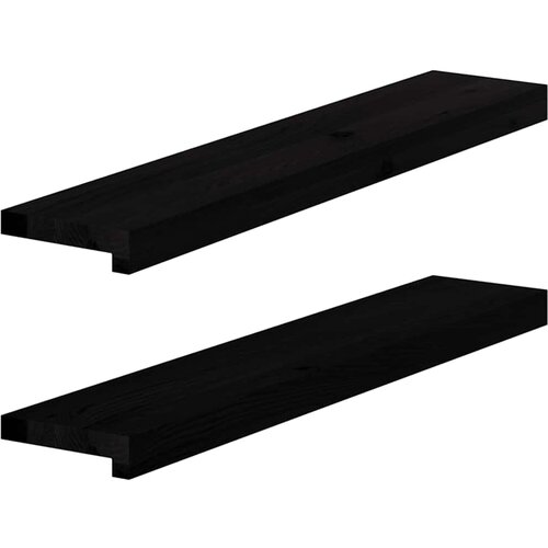  Prozorske klupice 2 kom tamnosmeđe 80x15x2 cm masivne hrast Cijene