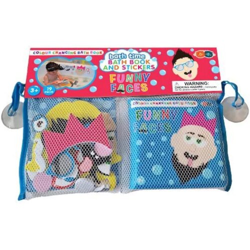 Flair Toys Buddy &amp;amp;amp, Barney Mijenjajuća boja knjiga za kupanje i naljepnice - Smije&amp;scaron;na lica Slike