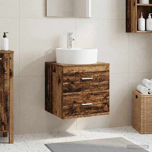  Umivaonik s policom Staro drvo 49,5 x 44,5 x 65 cm Cene
