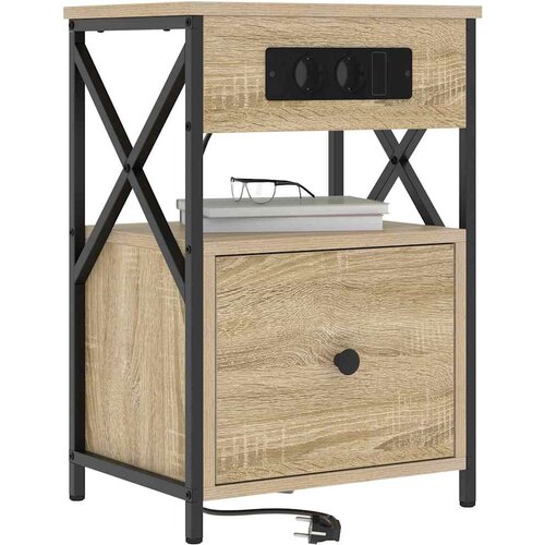  Noćni ormar Sonoma hrast 40 x 31 x 60 cm Konstruirano drvo Slike