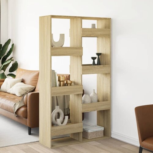 Furnova Pregrada za prostor sonoma hrast 100x33x175 cm inženirski les, (21933228) Cene