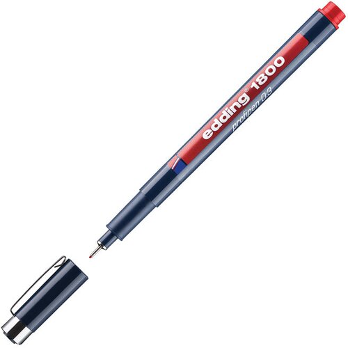  ZA TEHNIČKO CRTANJE PROFIPEN 0,3MM EDDING 1800 CRVENI Cene