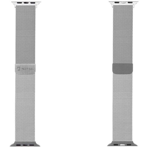  Pa&amp;scaron;ček za uro Apple Watch 1, 2, 3, 4, 5, 6, SE 42/44/48 mm - kromiran srebrn Slike
