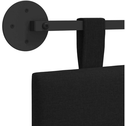  Držeće uzglavlje Zidne Prugasti Crna 210 x 55 x 5 cm tkanina - Crna 200 cm bez LED Slike