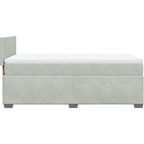 Box spring krevet s madracem svjetlosivi 100x200 cm bar&amp;scaron;unasti Slike
