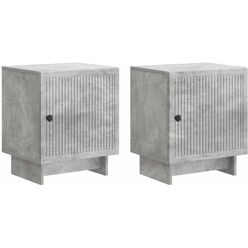  Noćni ormar 2 pcs Betonska siva 43 x 34,5 x 50 cm Cene