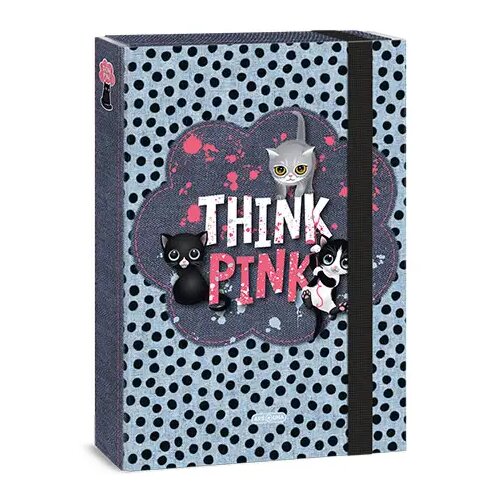 Ars Una Register z gumo velikosti A4 : Think Pink Cene