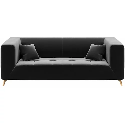 MESONICA tamnosivi baršunasti kauč Toro, 217 cm