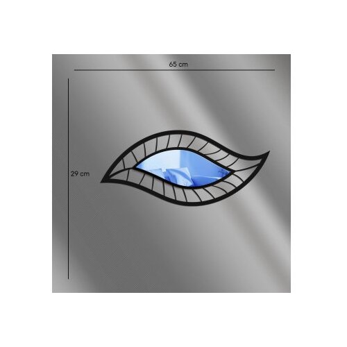 Wallxpert Ogledalo Ozgl513, 65x29 cm, Plavo Slike