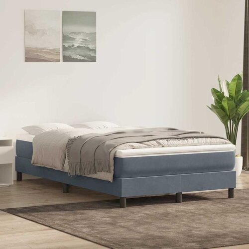 Box Spring krevet bez madracem tamno sivi 120x220 cm bar&scaron;un Cijene