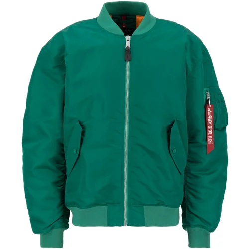 Alpha Industries Prehodna jakna zelena / rdeča