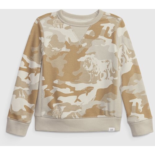 GAP Kids sweatshirt camo french terry - Boys Cijene