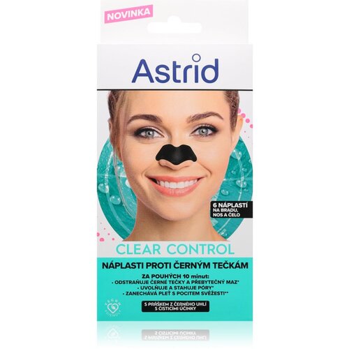 Astrid Clear Control čistilni obliž za obraz proti črnim pikicam 6 kos Cene