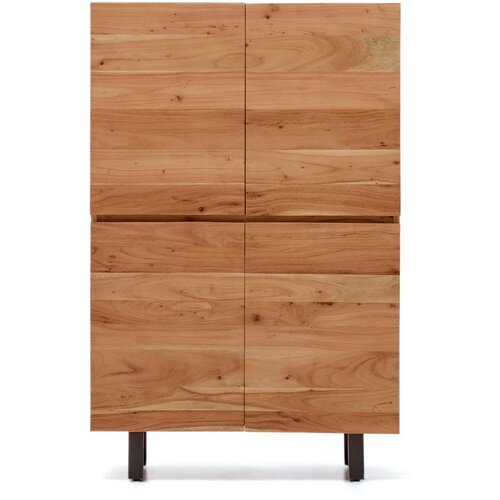 Kave Home Komoda iz masivne akacije v naravni barvi 100x155x40,5 cm Uxue &amp;ndash; Slike