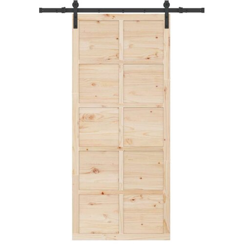  Klizna vrata Prirodna 80 x 208 cm Masivna borovina Cijene