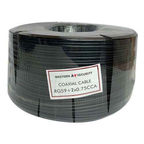  westernsecurity WS-RG59+2x0.75 200m black Cene