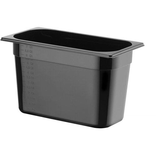 Hendi gn 1/3 catering posoda iz črnega polikarbonata 325x176x200mm 7,8L 862506, (21384215) Slike