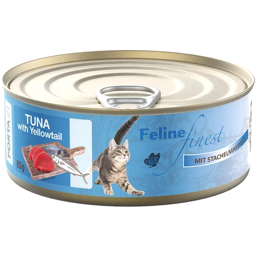 Porta Feline Finest 6 x 85 g - Tuna sa skušom