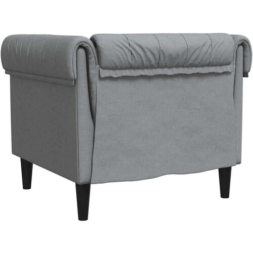  Chesterfield sofa stolica Svjetlosiva 78.5 x 74.5 x 74.5 cm Slike
