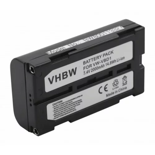 VHBW Baterija VW-VBD1 / BN-V812 za Panasonic AG-EZ1 / NV-DA1EN / PV-DV700, 2000 mAh