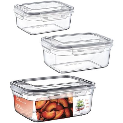  SET SPREMNIKA ZA HRANU 0,8/1,4/2,3L LOCK Slike