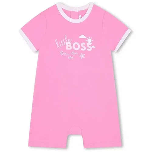 Boss Otroški pajac roza barva