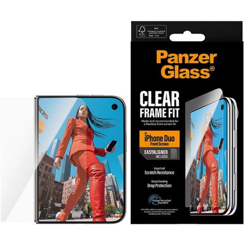 PanzerGlass Za&amp;scaron;titno staklo za iPhone Duo, Frame Fit Slike