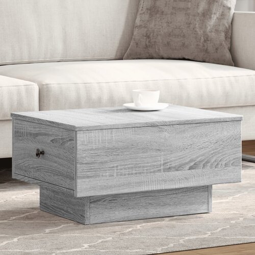 The Living Store Klubska mizica siva sonoma 60x45x31 cm inženirski les - Klubska Mizica, (21573998) Cene