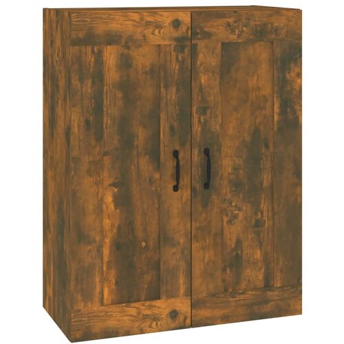 Maison Chic Viseča Stenska omarica - Zidna omarica dimljeni hrast 69,5x32,5x90 cm iu67, (22063441) Cene