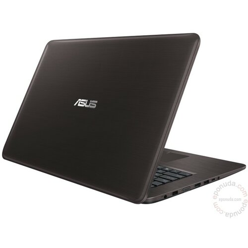 Asus F756UX-T4025D 17.3'' FHD Intel Core i7-6500U 2.5GHz (3.1GHz) 8GB 1TB GeForce GTX 950M 4GB ODD braon laptop Slike