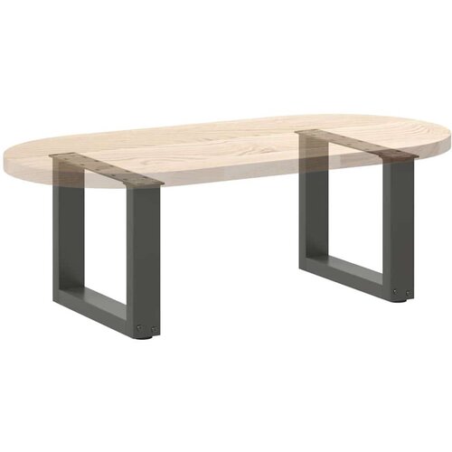  Noge za stolić U-oblika 2 kom antracit 40x(30-31) cm čelik Slike