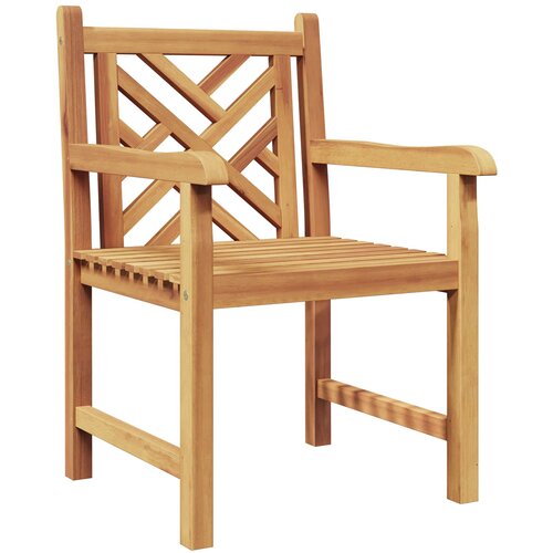  Vrtna stolica 2 pcs 60 x 58 x 90 cm Čvrsto teak drvo Slike
