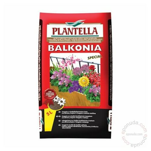 Plantella humusni pripravak plantella zemlja za cveće 20l balkonia special Slike