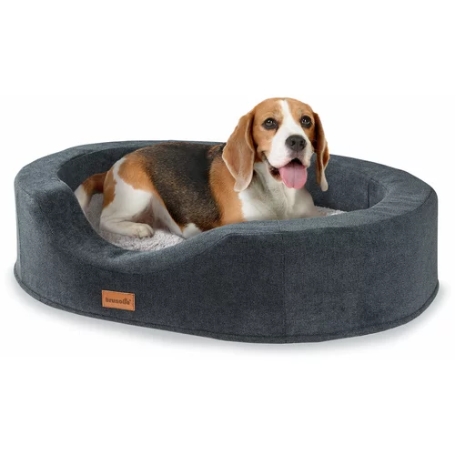 brunolie Lotte, krevet za psa, jastuk za psa, perivi, ortopedski, protuklizni, prozračni, memorijska pjena, veličina M (80 x 20 x 60 cm)