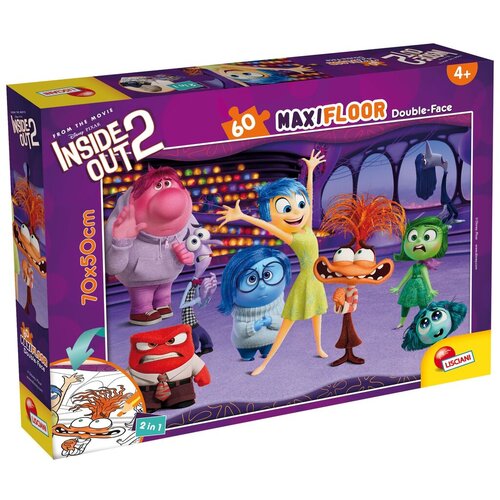 Lisciani Puzzle Disney Inside out 2, Dvostrane, 60 dijelova Slike