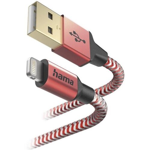 Hama polnilni/podatkovni kabel Reflected USB tip A - Lightning 1,5 m rdeč, (5000277612) Cene